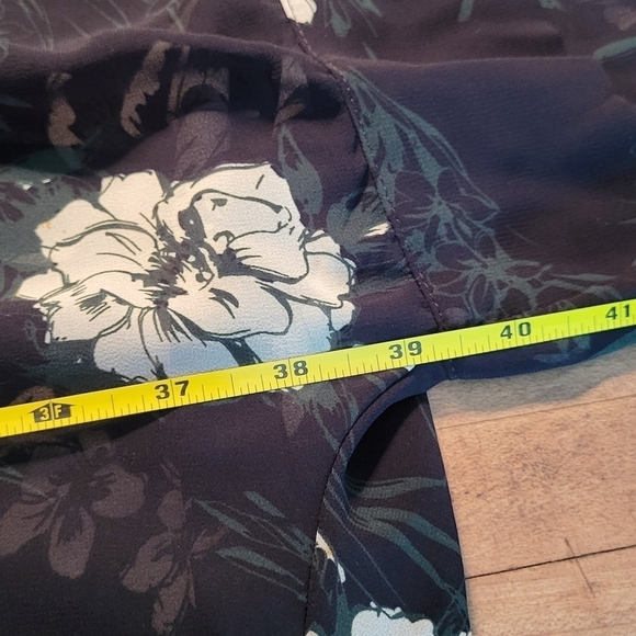 Floral Open Front Plus Size Kimono Beach Cover-up - Picture 9 of 13